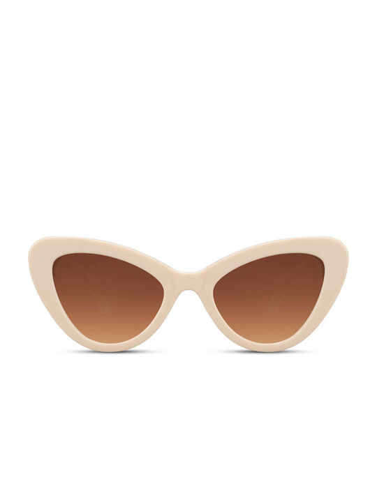 LimeShade Women's Sunglasses with Beige Plastic Frame LS8118