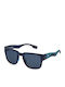 FILA Men's Sunglasses with Navy Blue Plastic Frame and Blue Polarized Lens SFI463 J99P