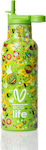 Ecolife Bottle Thermos Stainless Steel / Plastic / Glass BPA Free Green 500ml