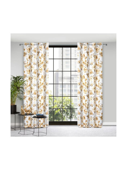 Eurofirany Curtain Blackout Caren White 140x250cm