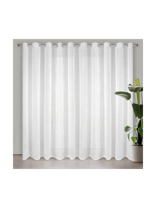 Eurofirany Curtain Lucy White 400x250cm