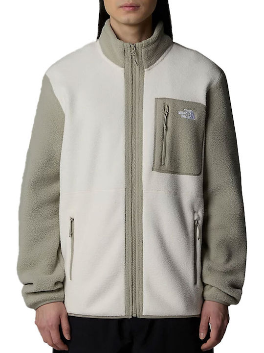 Men's Fleece Cardigan Khaki