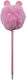 Pompom Pencil 3-color Littlies Faces Pink