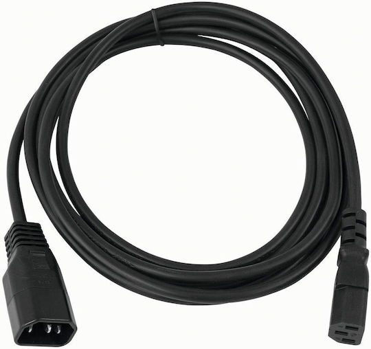 Cobra Iec Cable Extension Male To Female Power Cable 10m Καλώδιο Επέκτασης Τροφοδοσίας Iec Αρσενικό Θηλυκό 10m Iecfm10
