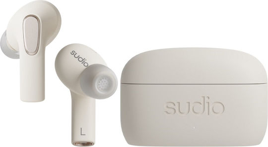 Sudio E3 In-Ear Bluetooth-Freisprecheinrichtung Kopfhörer mit Schweißresistenz und Ladeetui Weiß