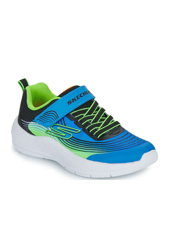 Microspec Kids Sneakers with Scratch Blue