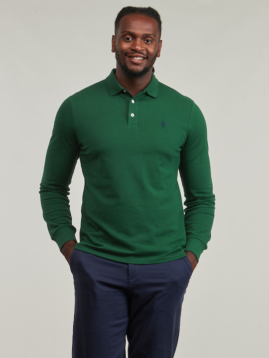 Ralph Lauren Bluza Bărbătească cu Mânecă Lungă Polo Verde