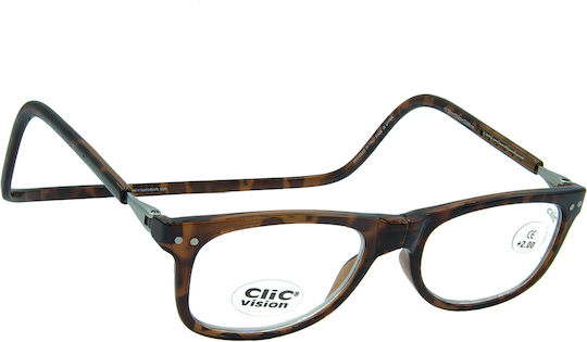 Clic Reading Glasses +2.75 with Magnet in Brown color CLASHBURYBROWN275