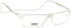 Clic Executive Lesebrille +2.75 mit Magnet in Transparent Farbe CLEXECBX275