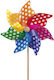 Jumpo Polka Dot Colorful Pinwheel 110x45cm