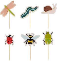 Dekorative Cupcake-Topper Insekten 12 Stück