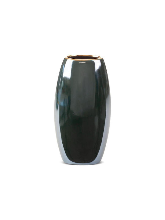 Eurofirany Vază Decorativă Ceramică Verde 13x9x25cm 1buc