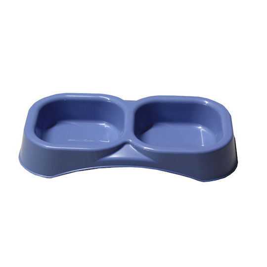 Bama Kunststoff Schalen Futter & Wasser für Hund & Katze in Blau Farbe