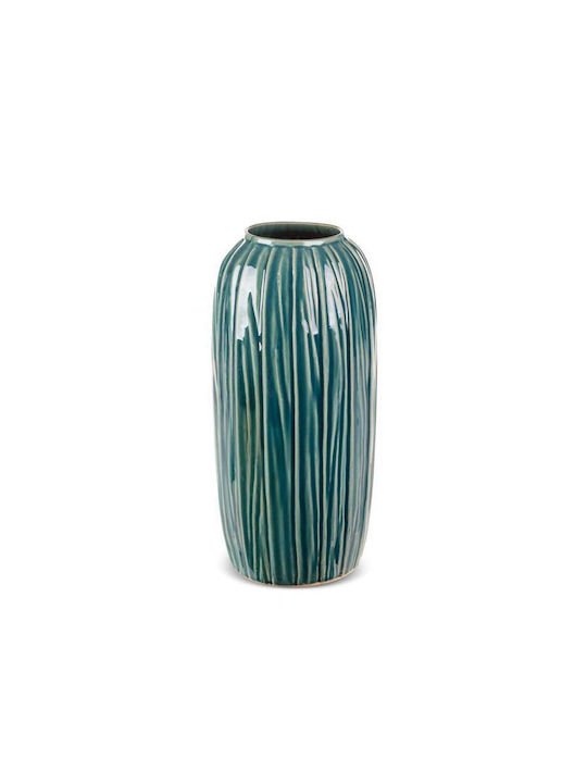 Eurofirany Vază Decorativă Ceramică Verde 17x36cm 1buc