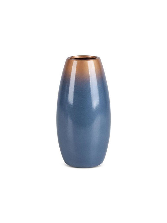 Eurofirany Decorative Vase Nessa Blue 13x13x26cm