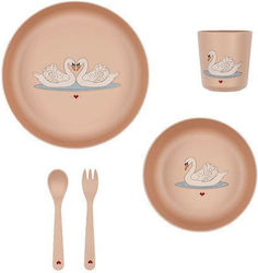 Konges Slojd Baby & Kids Feeding Set Made of Plastic 5 Pieces