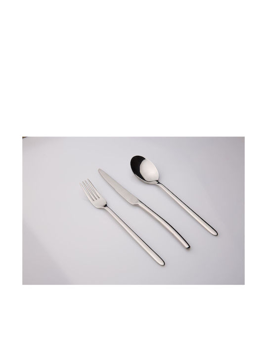 Cutlery Set Stainless Silver 72pcs