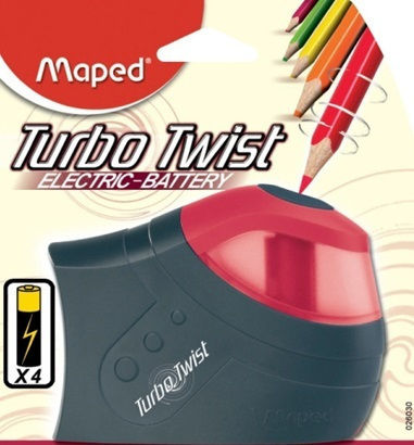Maped Turbo Twist 1 Пластмаса Острилка Черна 1бр