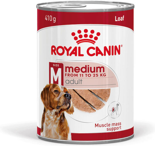 Υγρή Τροφή Royal Canin Medium Adult Loaf Πατέ Ενήλικες Σκύλους Μεσαίου Μεγέθους Φυλών 410gr