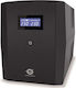 Conceptronic ZEUS08EM UPS Line-Interactive 1500VA 900W with 2 Power Plugs