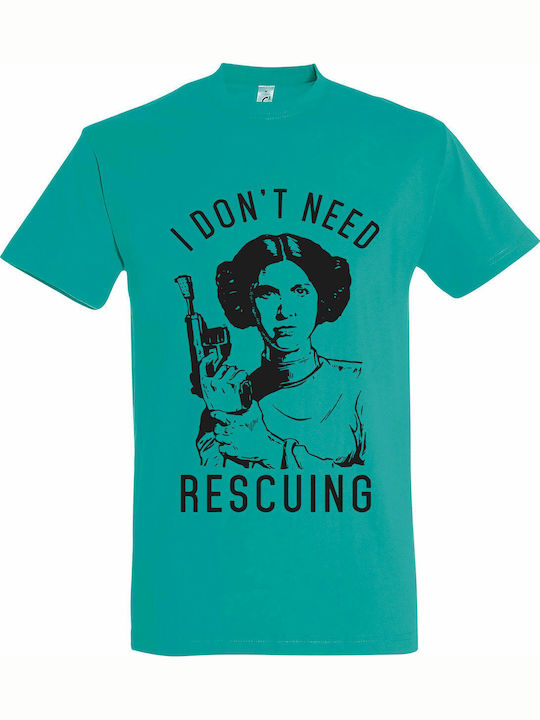 Princess Leia, Star Wars T-shirt Blue Cotton Pr...