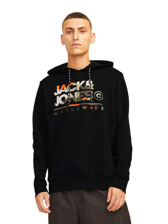 Jack & Jones Hanorac cu Glugă Black