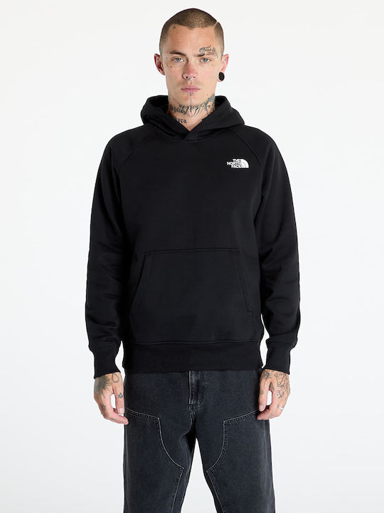 Raglan Box Sweatshirt with Hood Tnf black