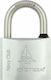 Gerda Steel Padlock Brass with Key 30mm 1pcs