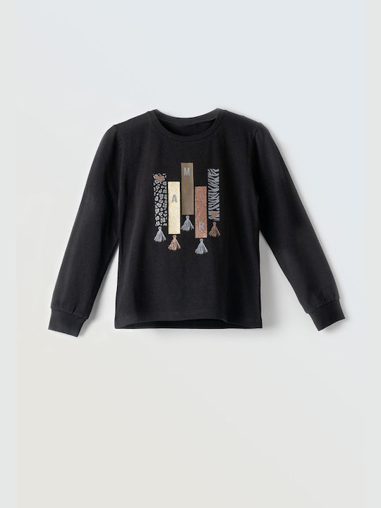 Evita Kids Blouse Long Sleeve Black