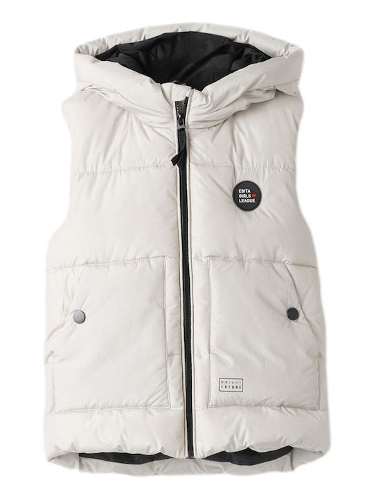 Kinder Freizeitjacke Ärmellos mit Kapuze Graphite