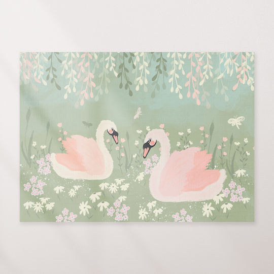Panou Pentru Copii Lebede 65x95 cm