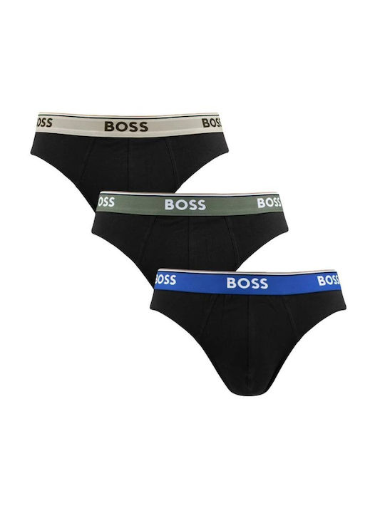 Hugo Boss Ανδρικά Σλιπ Μαύρα 3Pack