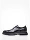 Damiani Men's Leather Casual Shoes Black