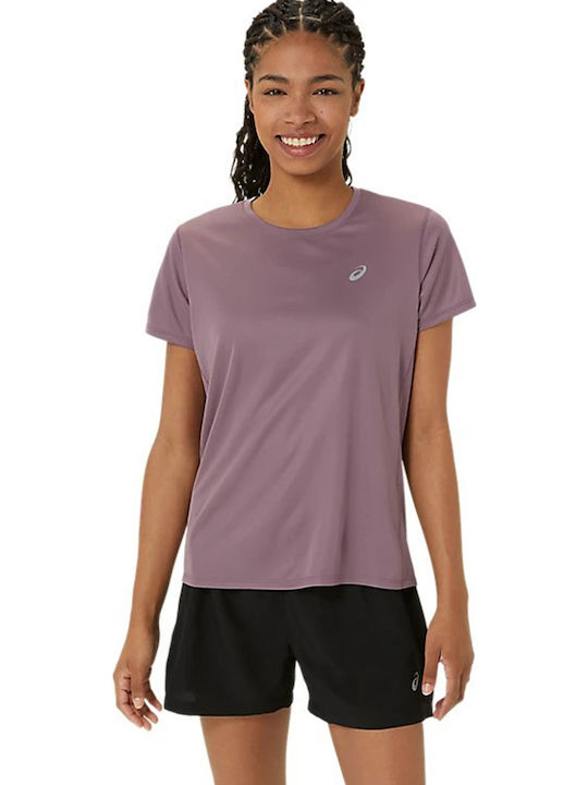 ASICS Γυναικείο T-shirt Μωβ
