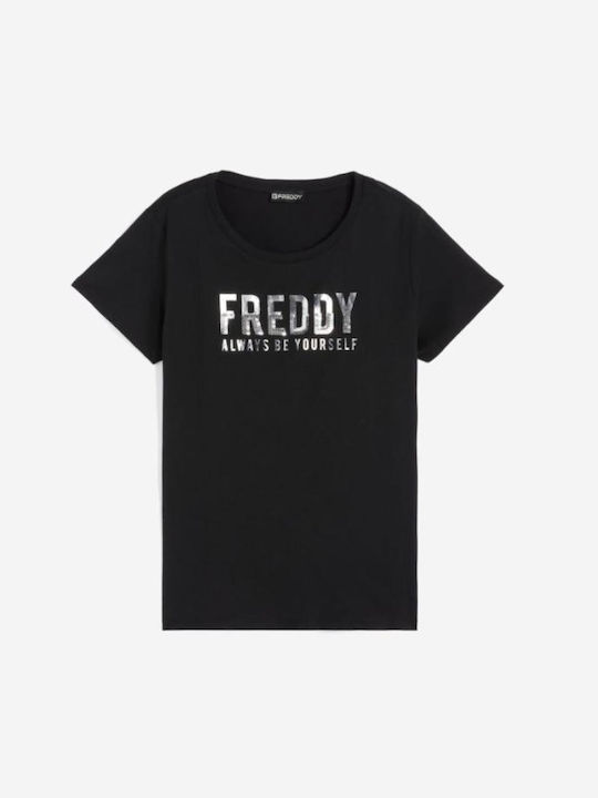 Freddy Γυναικείο Αθλητικό T-shirt Μαύρο