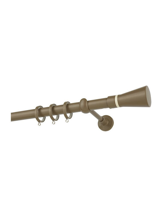 Zogometal Metallic Curtain Pole Double with Rai...