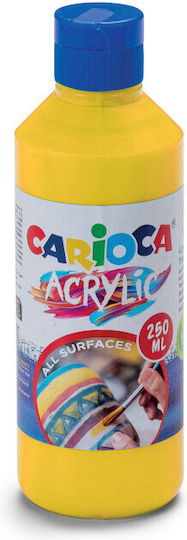 Carioca Ακρυλικό Χρώμα Ζωγραφικής Primary Lellow 250ml