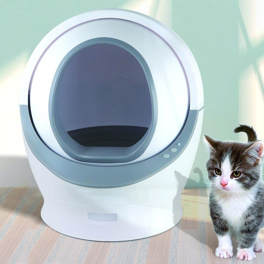 Glee Katzentoilette Selbstreinigend Weiß L63.7 x B63.2 x H72cm