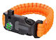 Levenhuk Labzz Survival Kit Bracelet with Compass Orange