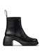 Thelma Ii Leather Women's Ankle Boots with Medium Heel Black