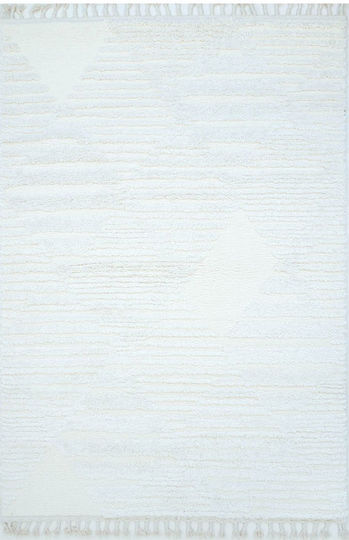Ezzo Shaggy Bedroom Rugs Set Cream 12-C828B1A 3pcs