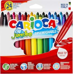 Carioca Jumbo 6mm Σετ 24τμχ Carioca Jumbo 6mm Σετ 24τμχ