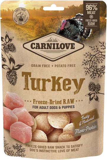 Carnilove Hund Gefriergetrocknete Rohsnacks Truthahn 60g