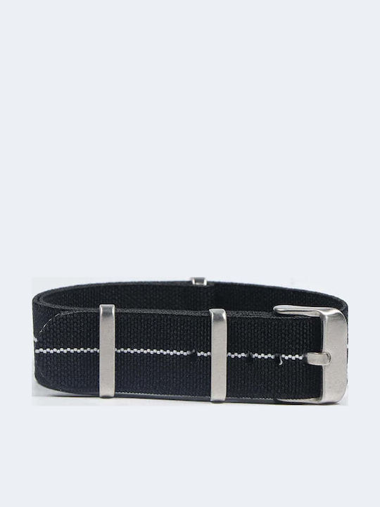 Fabric curea Benzile Nato Negru 18mm