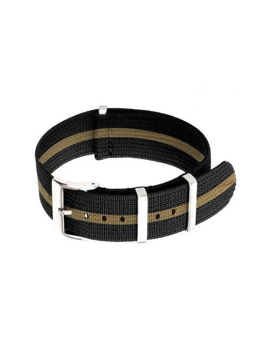 Fabric Strap Nato Black 22mm