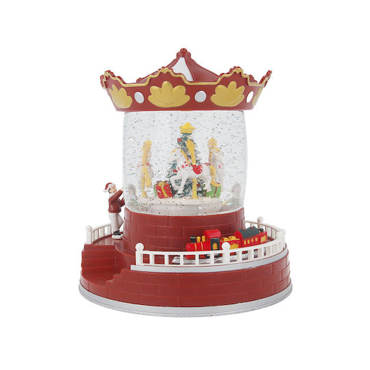 Weihnachtliche Schneekugel Beleuchtet Batterie 19x19x19cm 1Stück