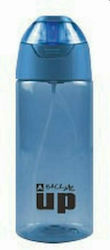 Back Me Up Plastikflasche mit Strohhalm und Spr...