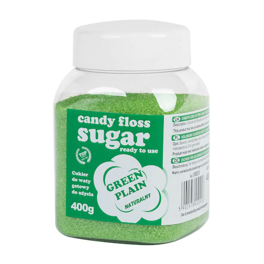 Green Natural Flavored Cotton Candy Sugar 400g