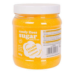 Yellow Lemon-flavored Cotton Candy Sugar 1kg Yellow Lemon-flavored Cotton Candy Sugar 1kg