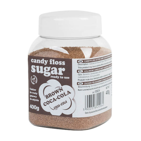 Brown Cotton Candy Sugar Cola Flavor 400g